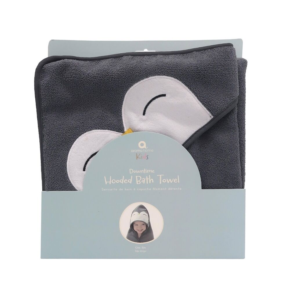Aroma Home Downtime Hooded Towel - Penguin
