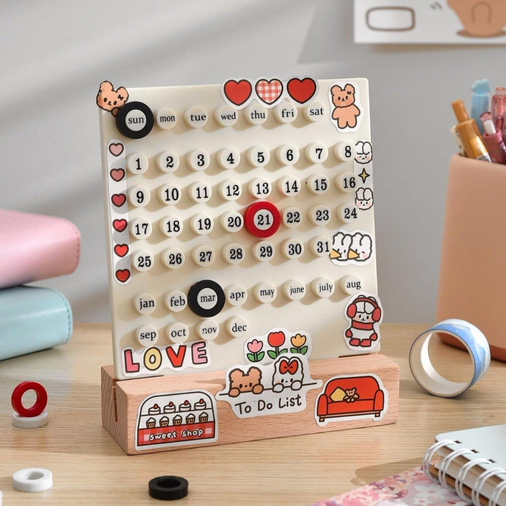 Ring-a-Date Perpetual Desk Calendar