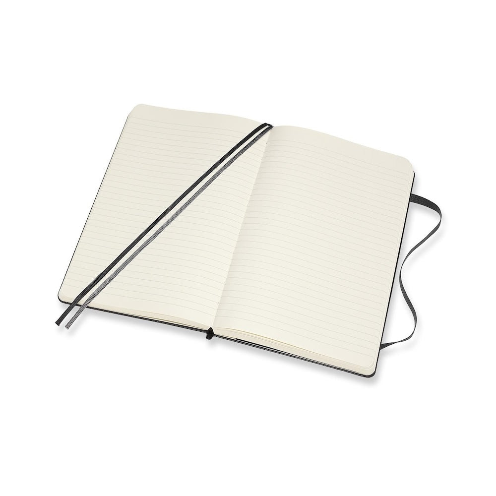 Moleskine Classic Hard Cover Notebook Expanded Ruled Large - Black