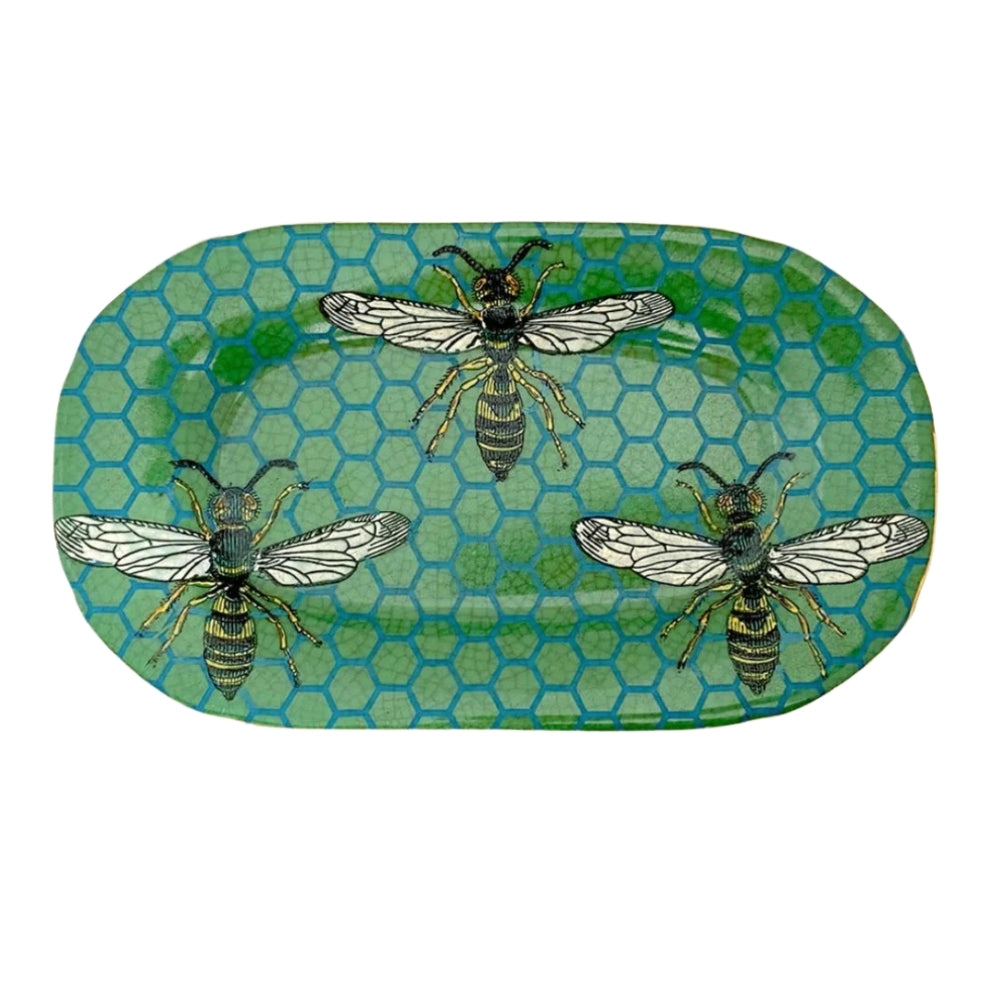 Porcelain Jardiner Savon Dish - Abeille