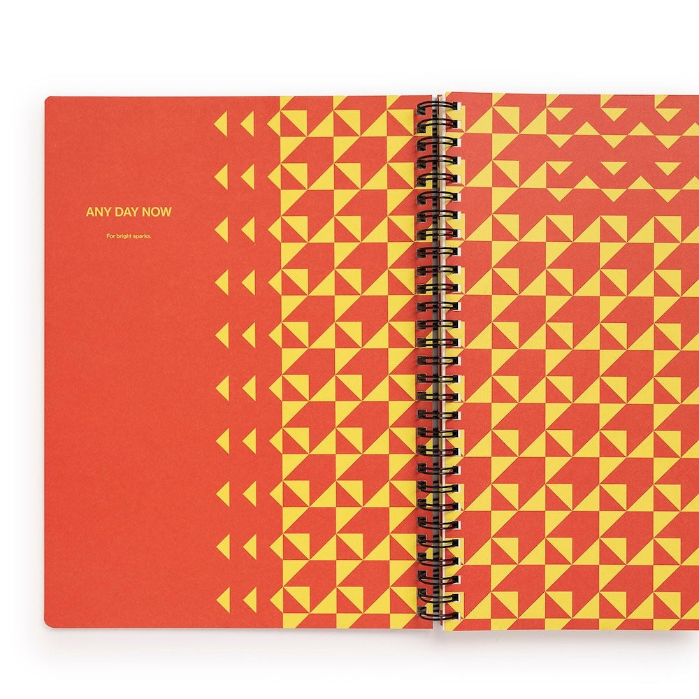 Any Day Now Bright Spiral Notebook Dot Grid B5