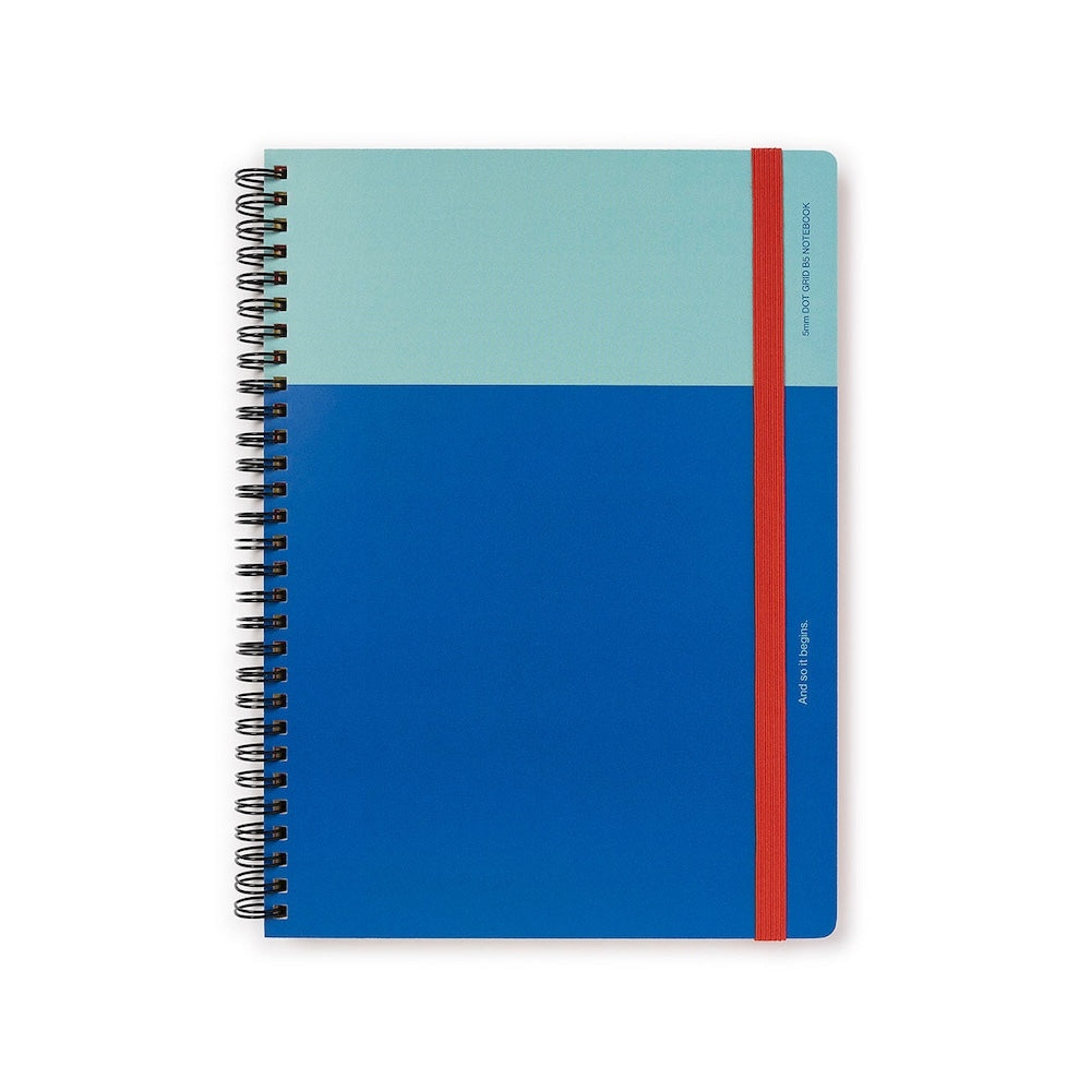 Any Day Now Bright Spiral Notebook Dot Grid B5