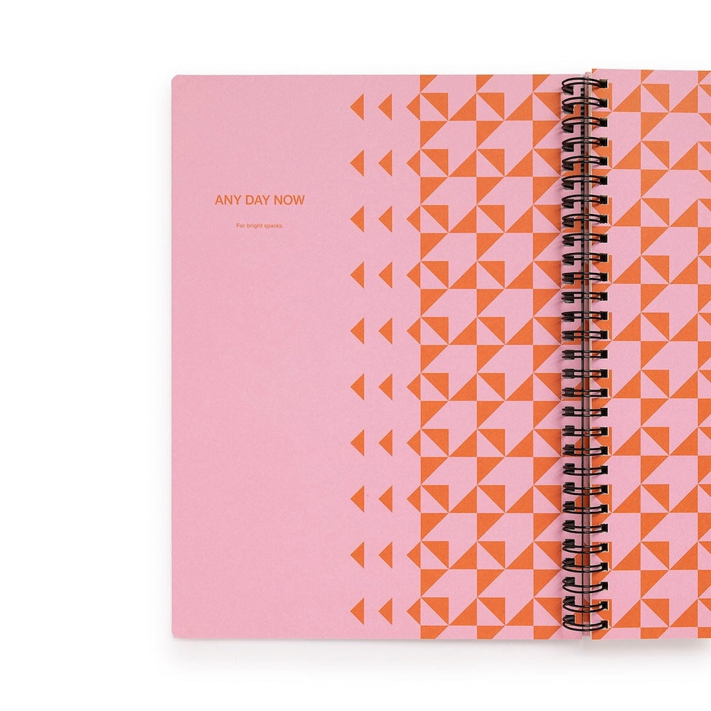 Any Day Now Bright Spiral Notebook Dot Grid B5