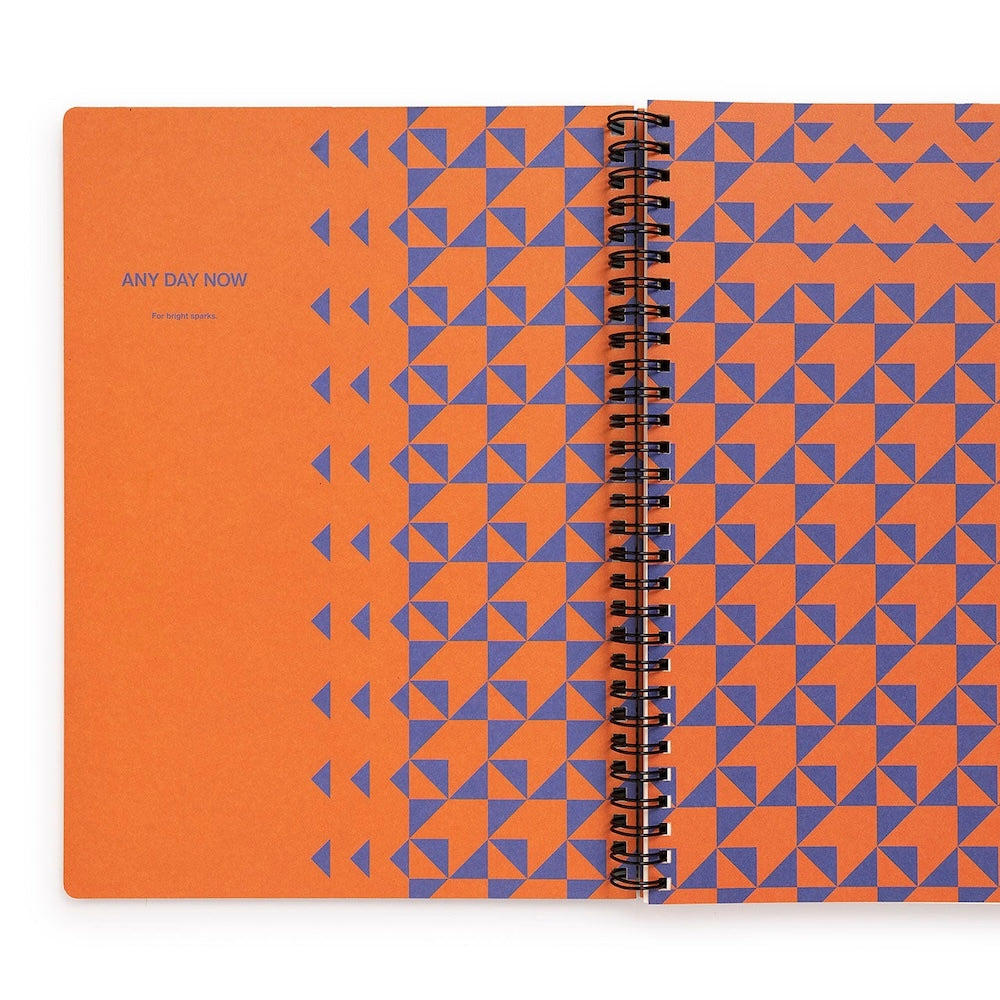 Any Day Now Bright Spiral Notebook Dot Grid B5