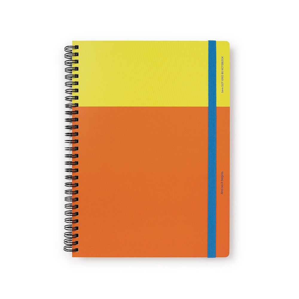 Any Day Now Bright Spiral Notebook Dot Grid B5