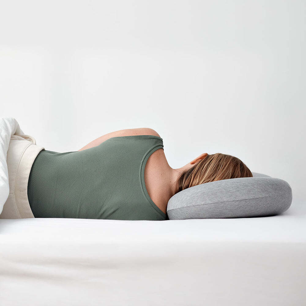 OstrichPillow Bed Memory Foam Oval Pillow Light Grey 64cm