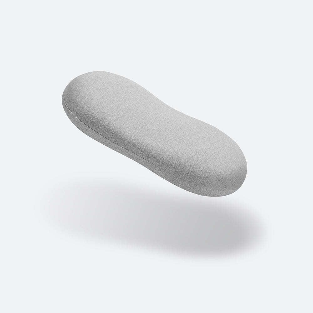 OstrichPillow Bed Memory Foam Oval Pillow Light Grey 64cm