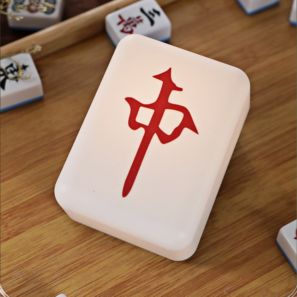 Mahjong USB Rechargeable LED Night Light - Red Dragon