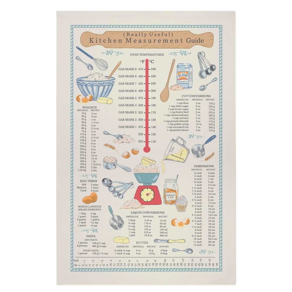 Ulster Weavers Kitchen Measurements Cotton Tea Towel