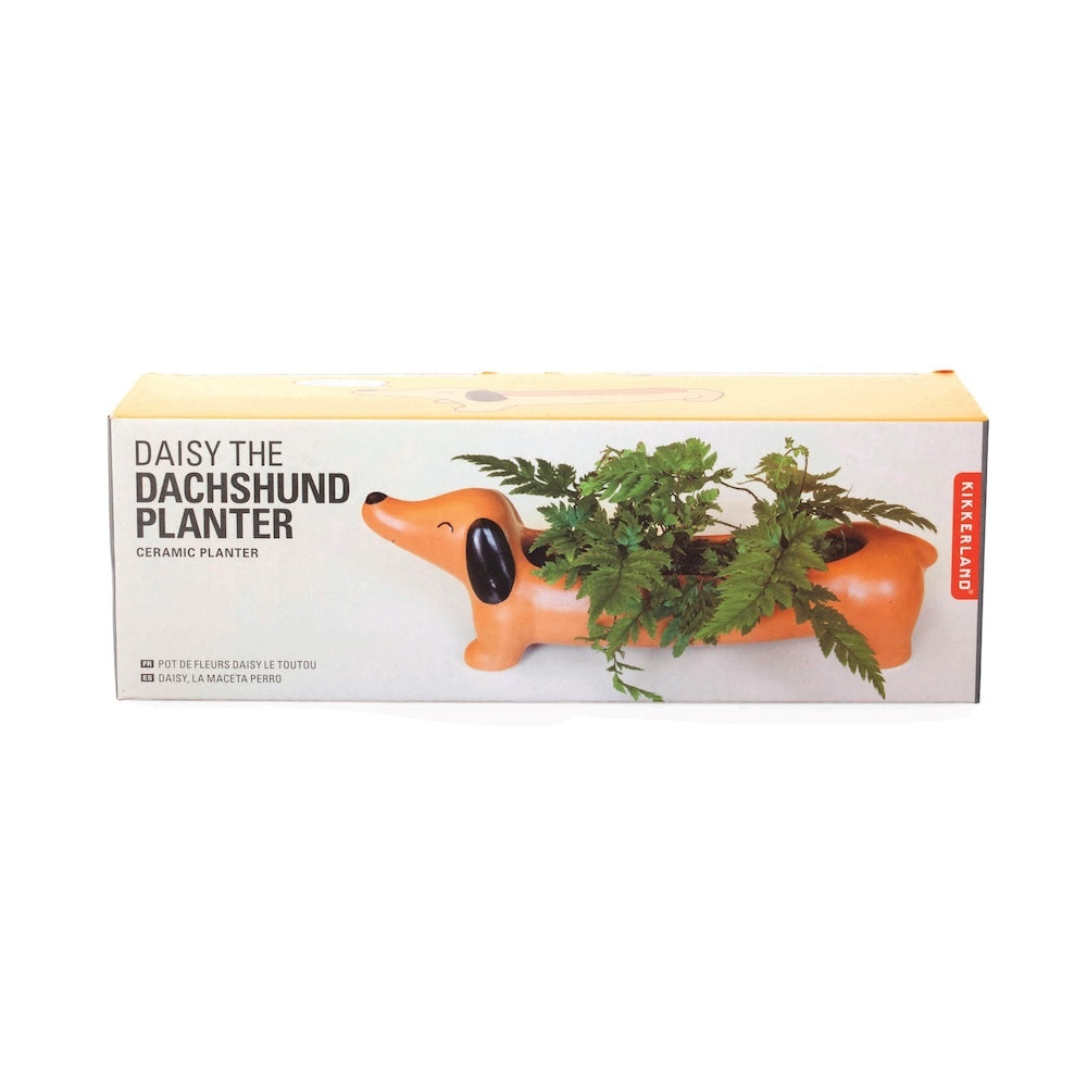 Kikkerland Daisy The Dachshund Planter