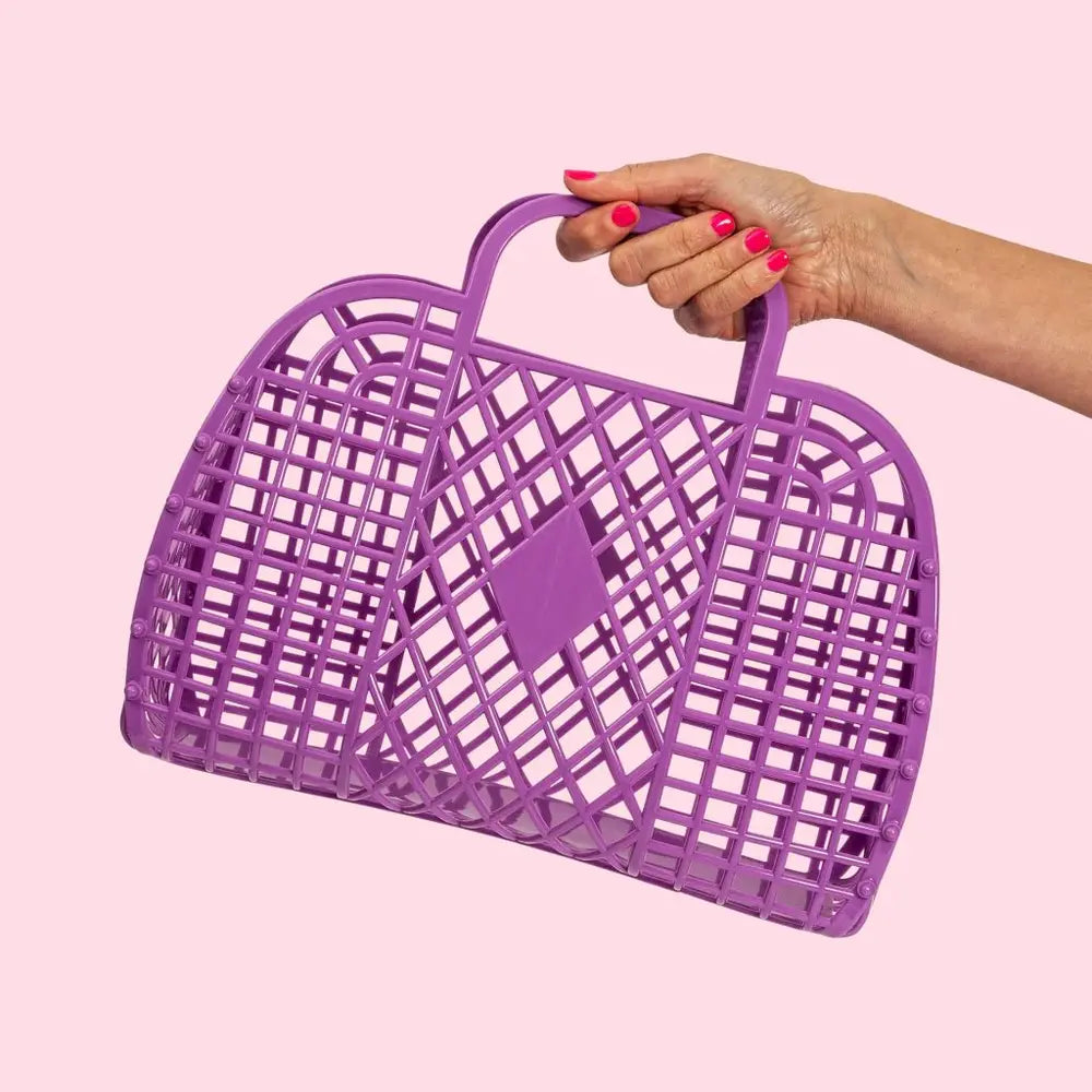 Sun Jellies Retro Large Basket Purple