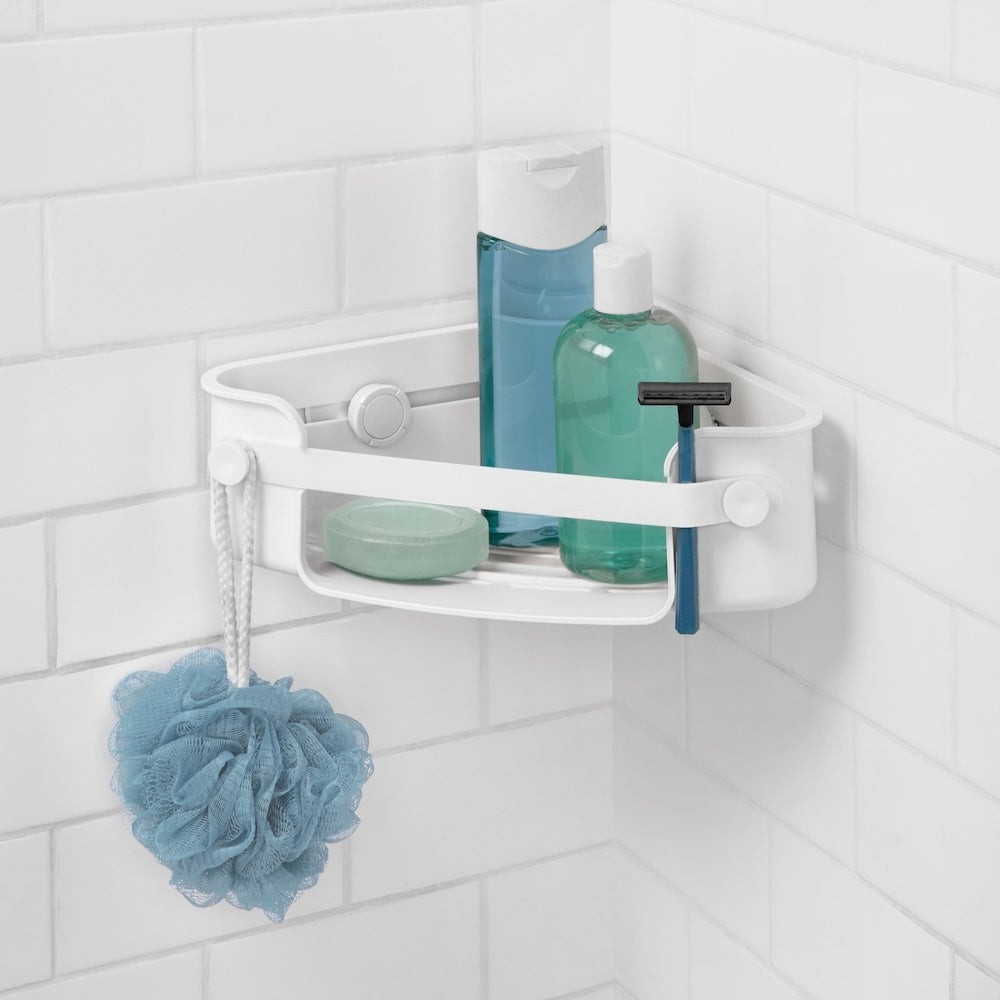 UMBRA Flex Gel Lock Corner Suction Caddy Shelf