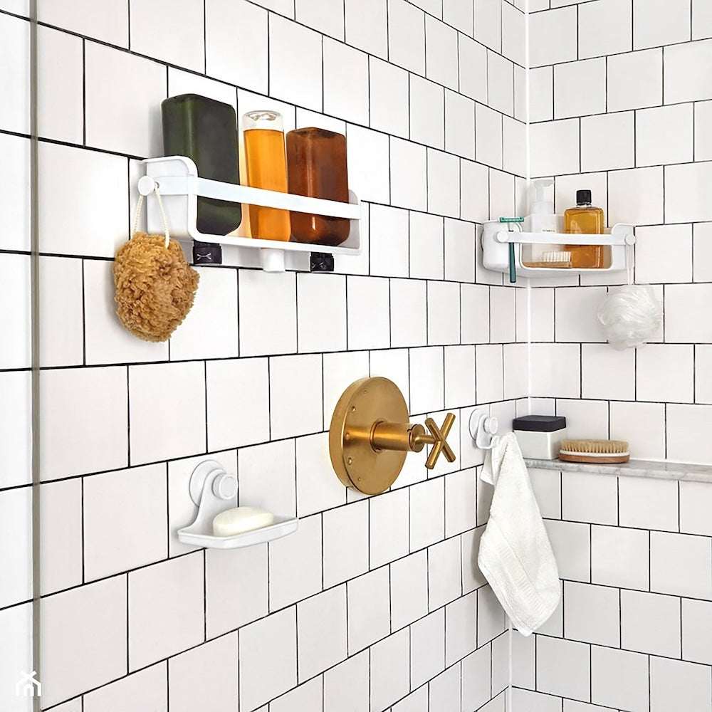 UMBRA Flex Gel Lock Corner Suction Caddy Shelf
