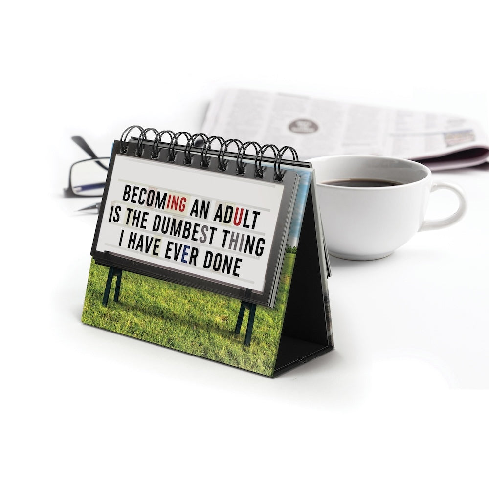 Fred Daily Marquee Desk Flip Book
