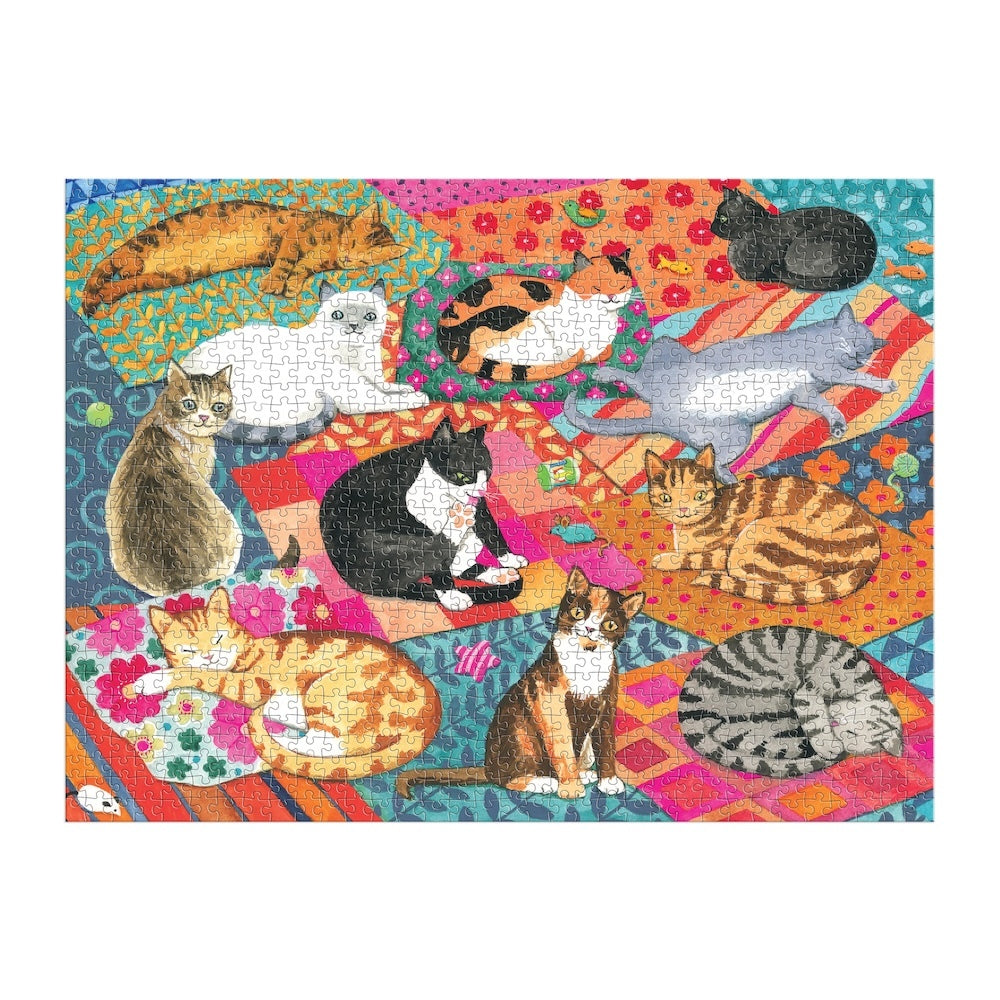 Galison Lounging Cats Puzzle 1000pc