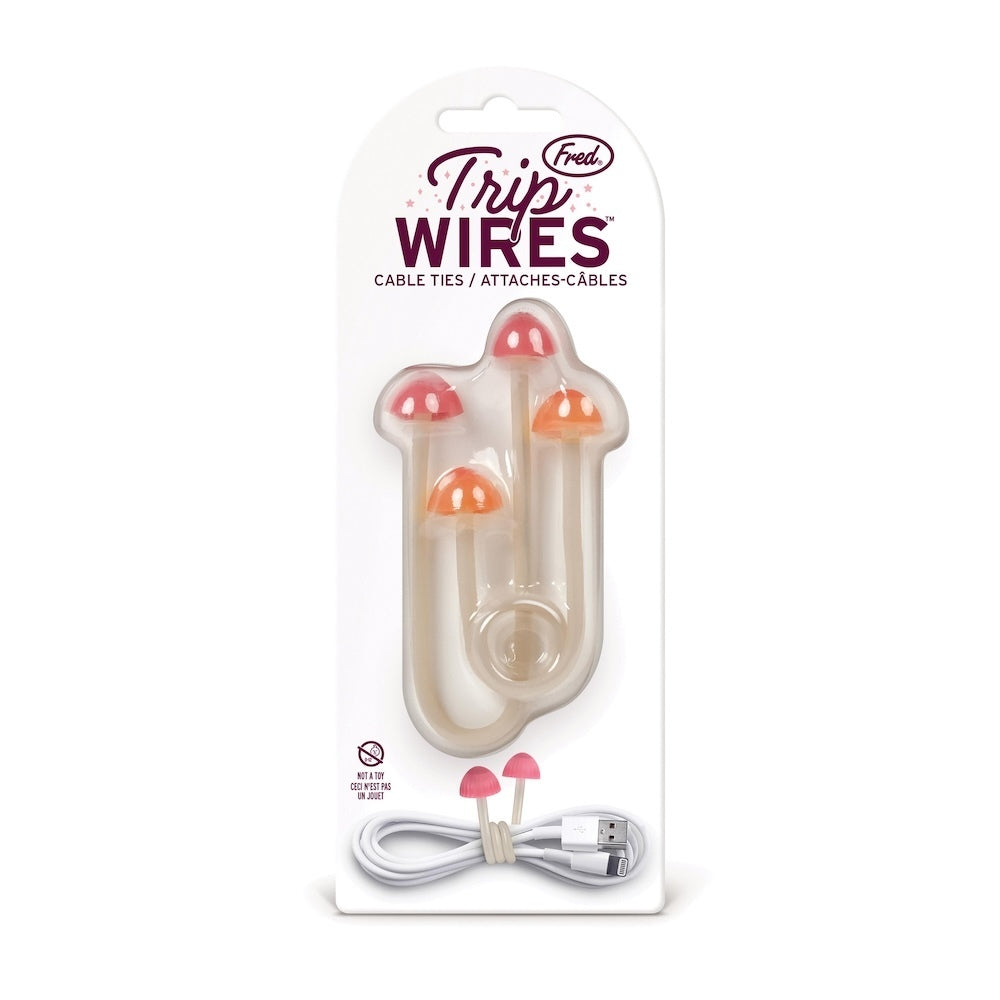 Fred Trip Wires Mushroom Cable Ties (Set of 2)