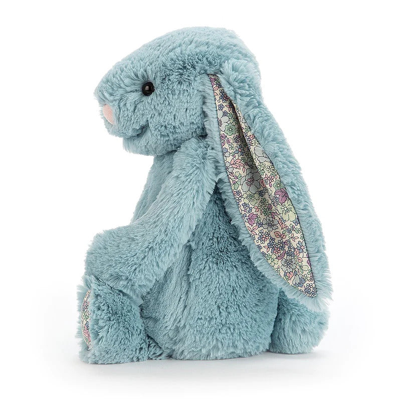 Jellycat Blossom Bashful Aqua Bunny Medium