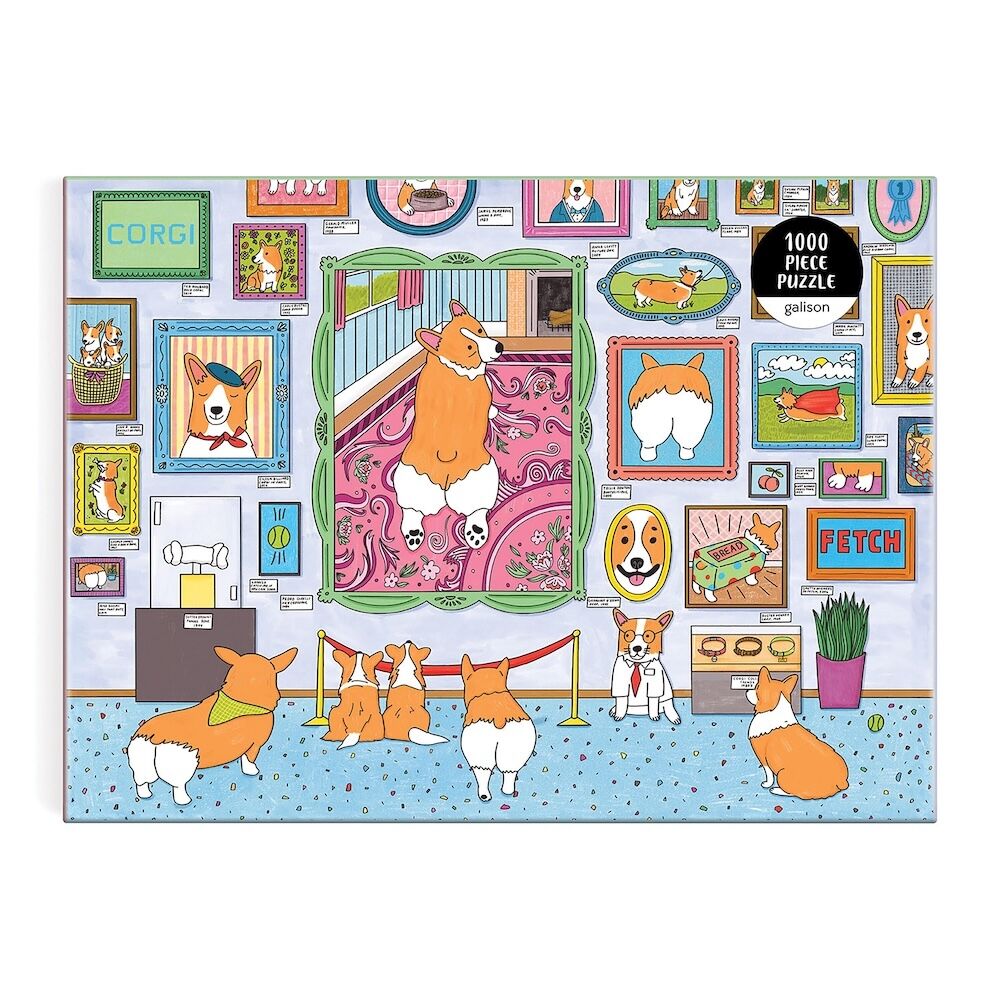 Galison Museum of the Corgi Puzzle 1000 Piece