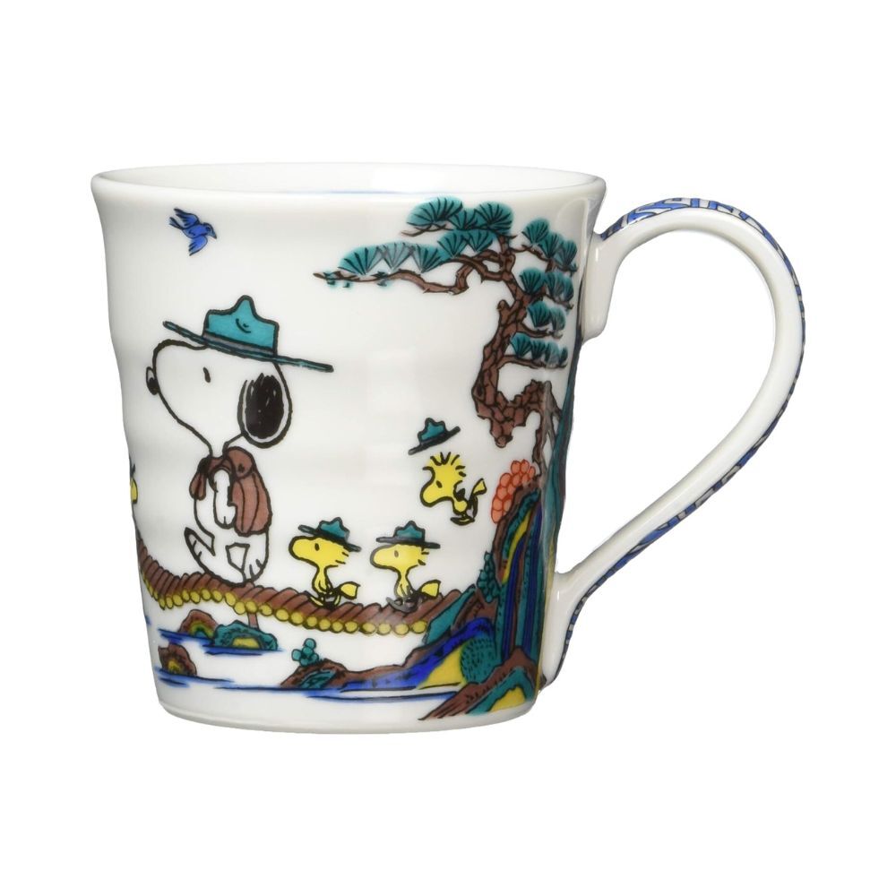 Peanuts Snoopy Kutani Ware Mug 250ml - Sansui