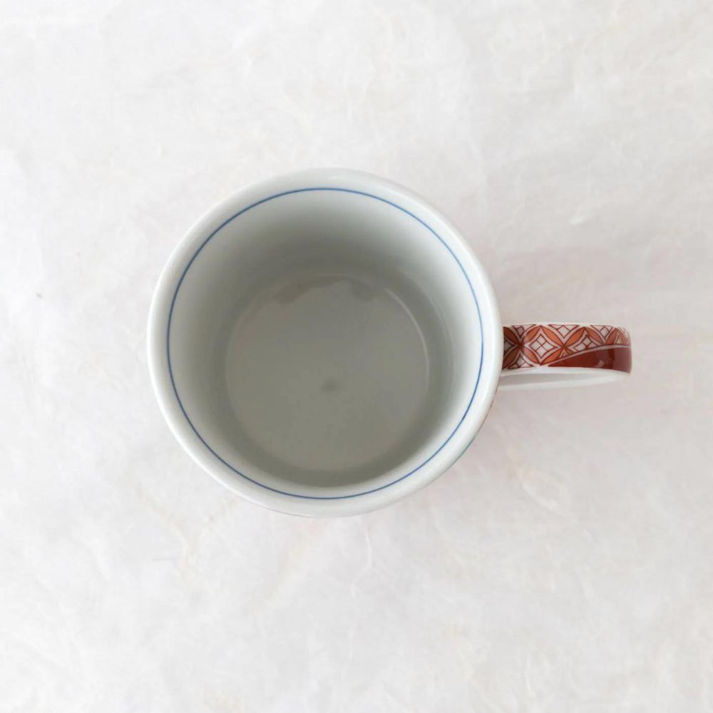 Peanuts Snoopy Kutani Ware Mug 250ml - Akae