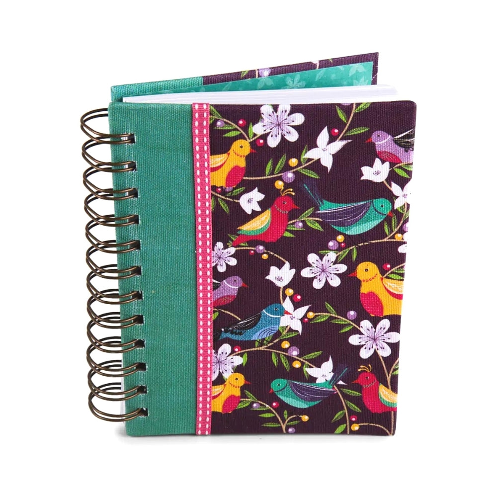 Pepperpot Blossom Birds Spiral-Bound Journal Small