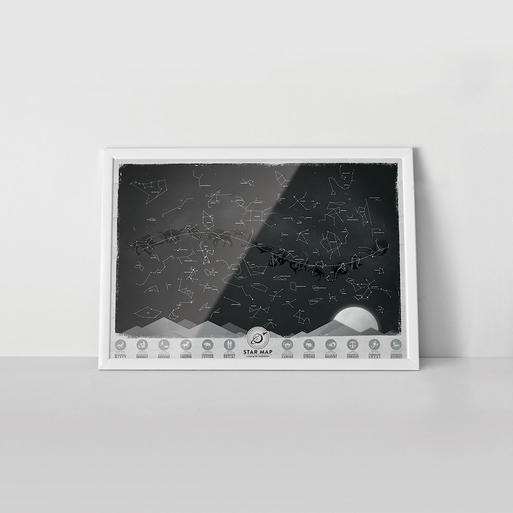 Luckies of London Glow In the Dark Star Map