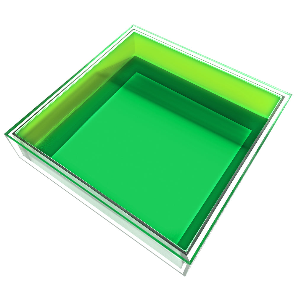Dazzling Colourful Acrylic Tray 25cm