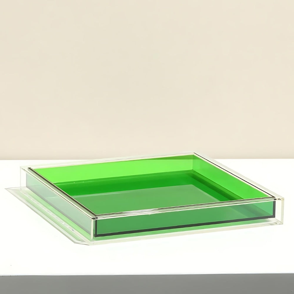 Dazzling Colourful Acrylic Tray 25cm