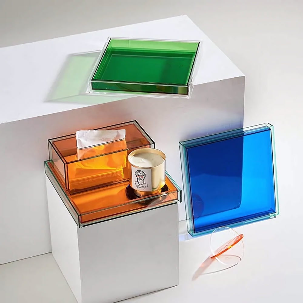 Dazzling Colourful Acrylic Tray 25cm