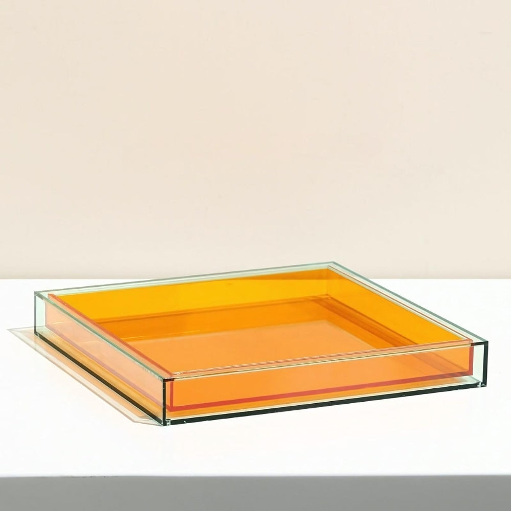 Dazzling Colourful Acrylic Tray 25cm