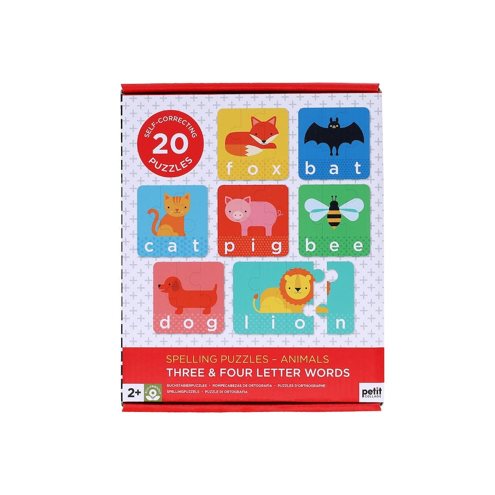 Petit Collage Animals Spelling Puzzles
