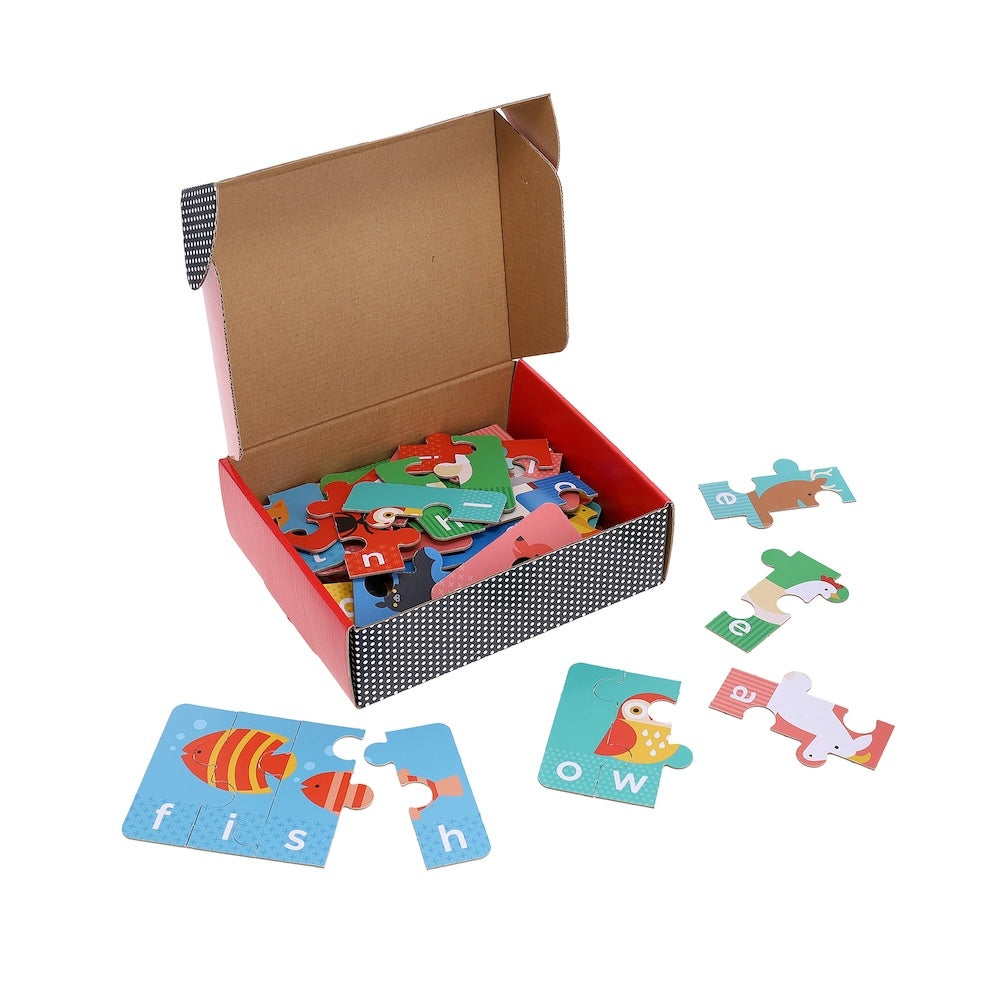 Petit Collage Animals Spelling Puzzles
