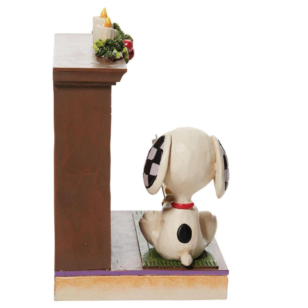 Peanuts by Jim Shore Snoopy & Woodstock at Fireplace