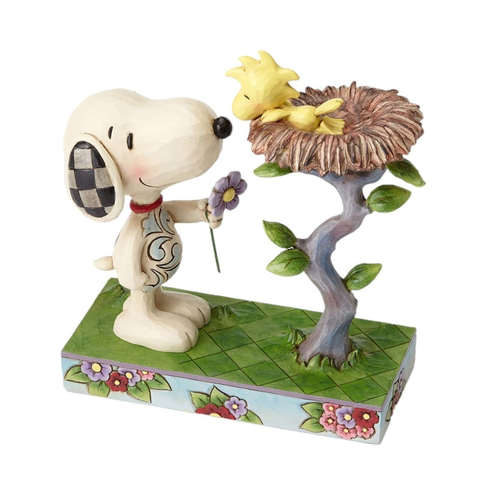 Peanuts by Jim Shore Snoopy with Woodstock in Nest 17cm