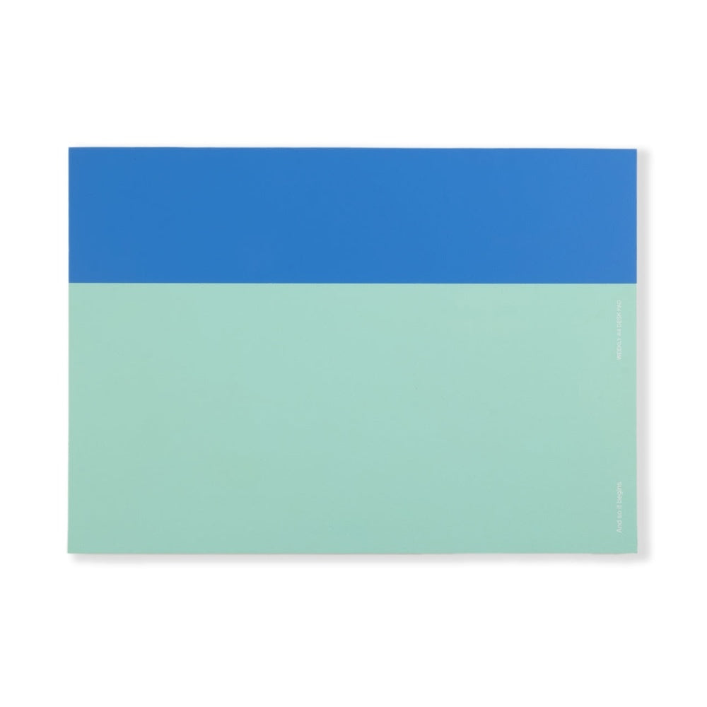 Any Day Now Soft Touch Desk Pad Weekly A4