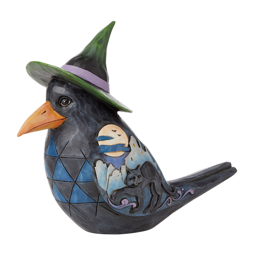 Heartwood Creek Pint Sized Halloween Crow 12.5cm