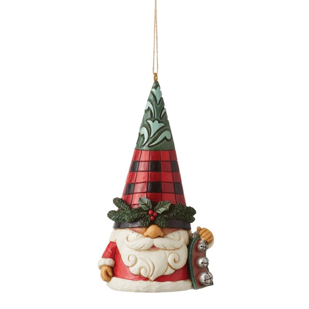 Heartwood Creek Highland Glen Gnome with Bells Hanging Ornament