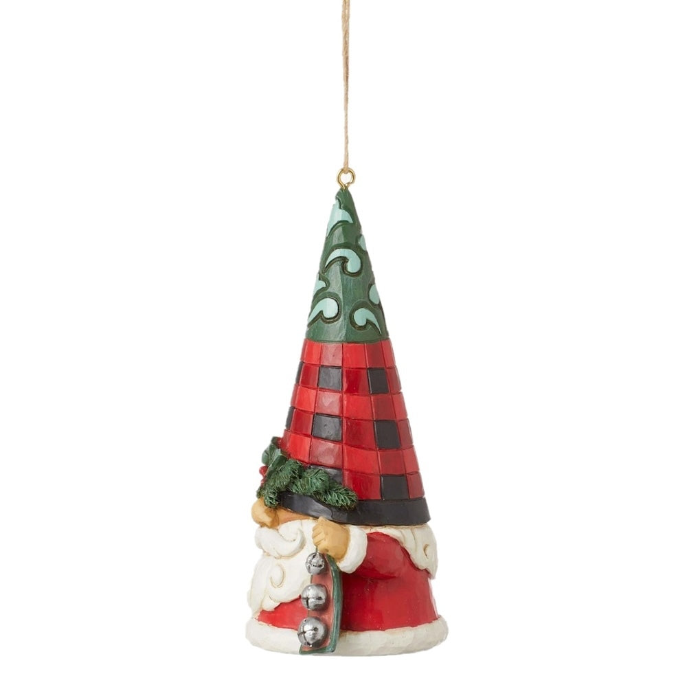 Heartwood Creek Highland Glen Gnome with Bells Hanging Ornament
