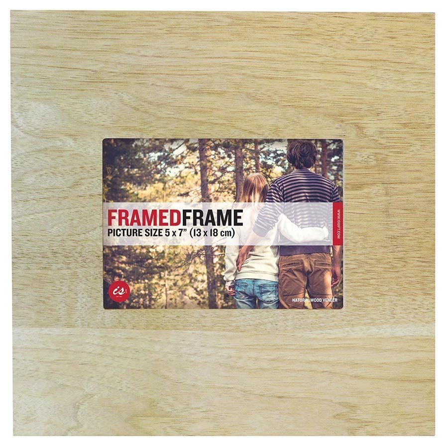 IS Gift Warm Wooden Photo Frame 5x7"