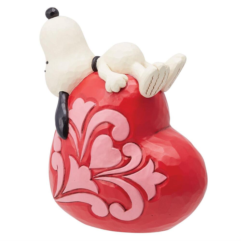 Peanuts by Jim Shore Snoopy Laying On Heart