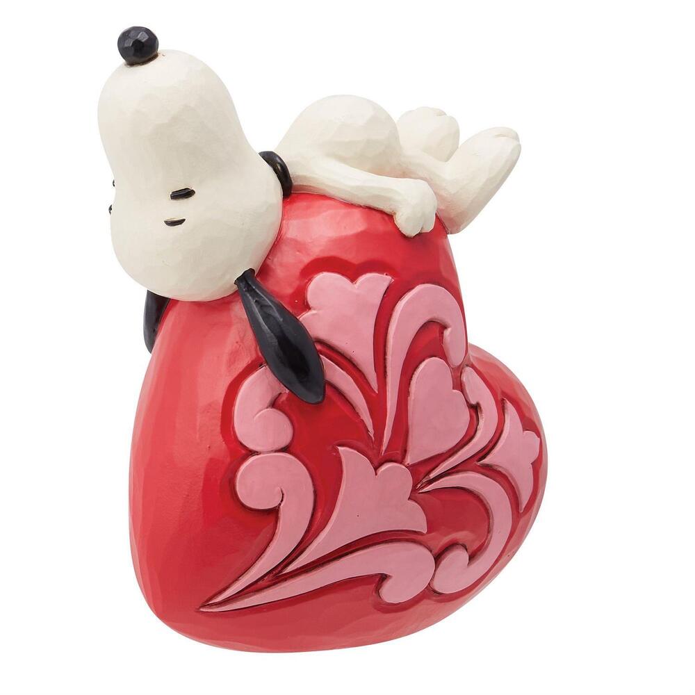 Peanuts by Jim Shore Snoopy Laying On Heart