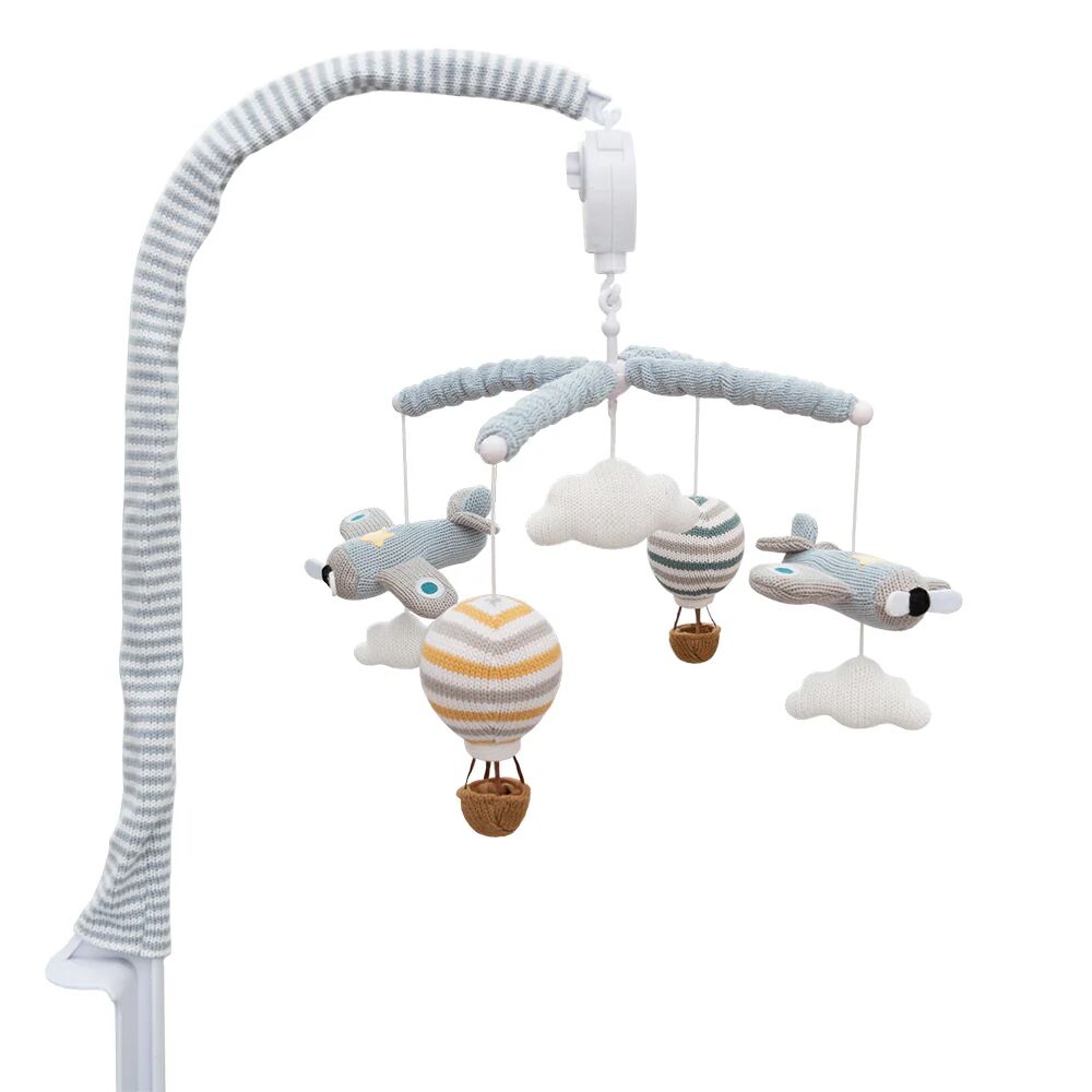 Living Textiles Up Up & Away Musical Mobile Set