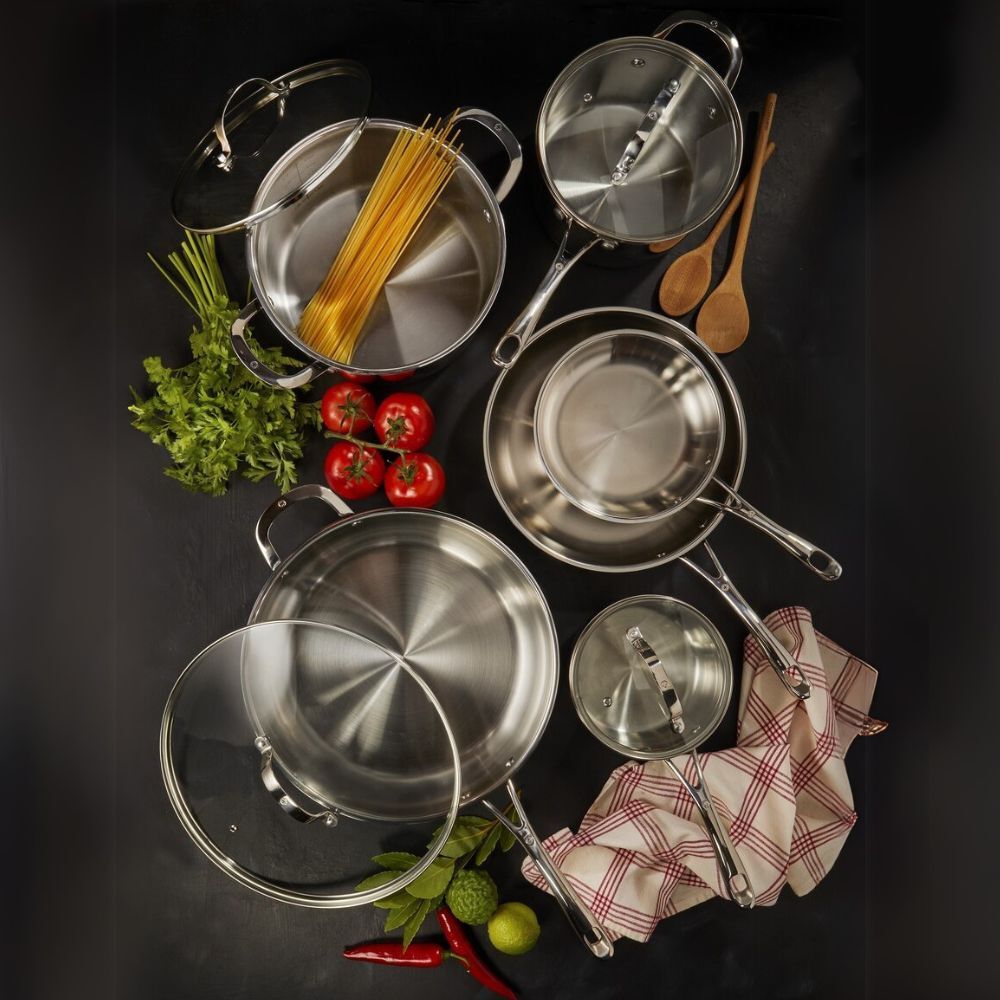 Swiss Diamond Premium Steel DLX 6pc Cookware Set