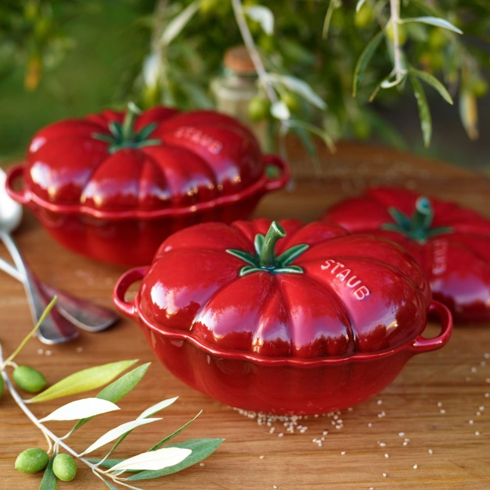 Staub Mini Tomato Ceramic Cocotte