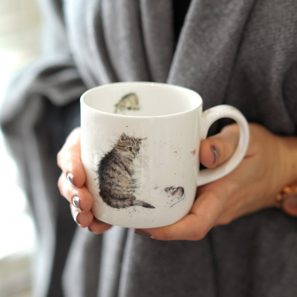 Royal Worcester Wrendale Designs Mug - Cat and Mouse