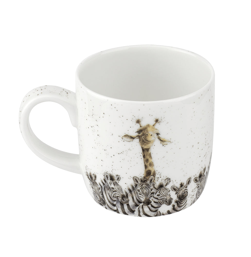 Royal Worcester Wrendale Designs Mug - Zebra & Giraffe