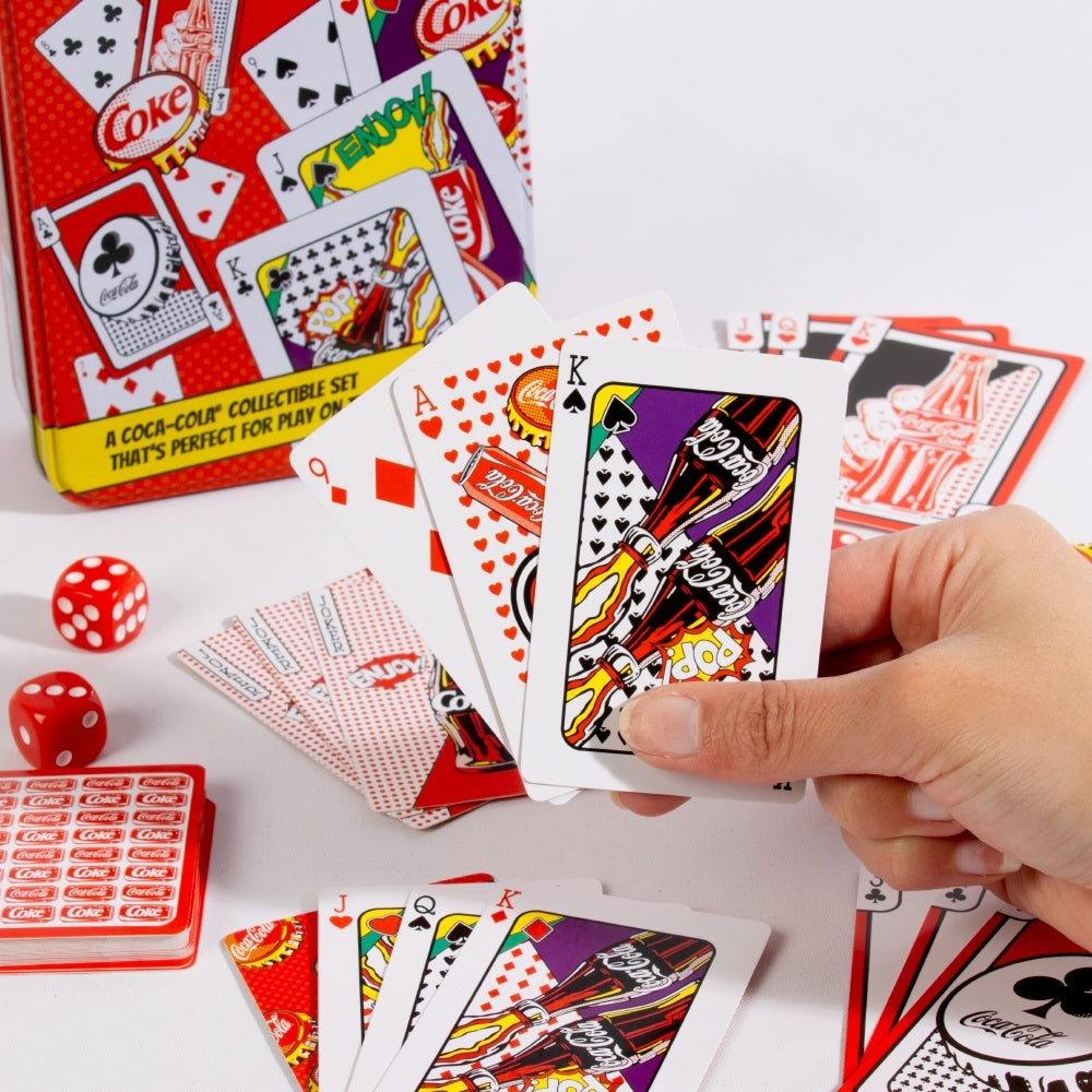 Coca-Cola Playing Cards & Dice Tin Set