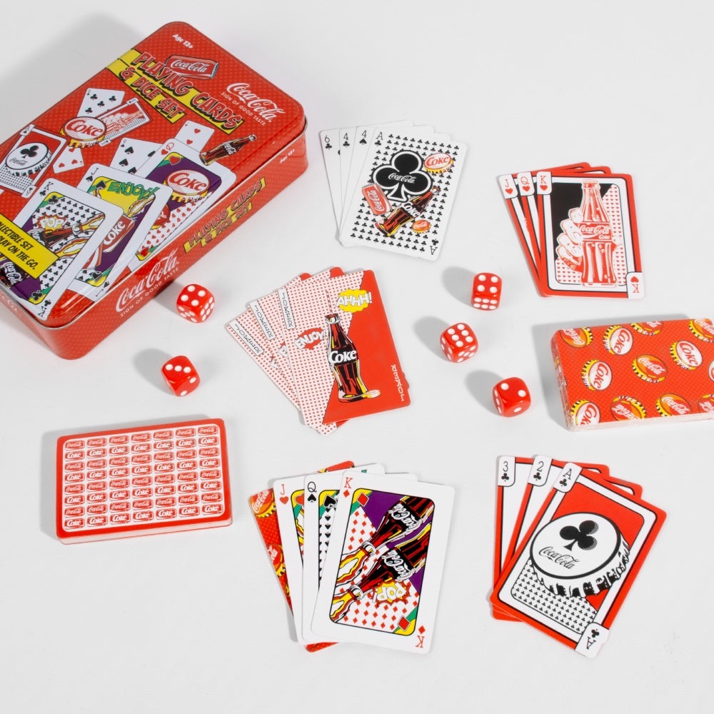 Coca-Cola Playing Cards & Dice Tin Set