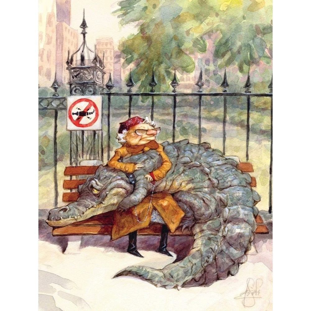 New York Puzzle Company 500 Piece Puzzle Crocodile Tears