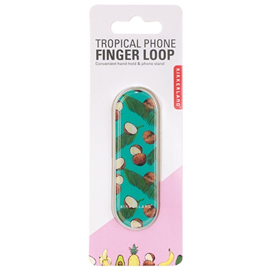 Kikkerland Tropical Phone Finger Loop (Assorted)